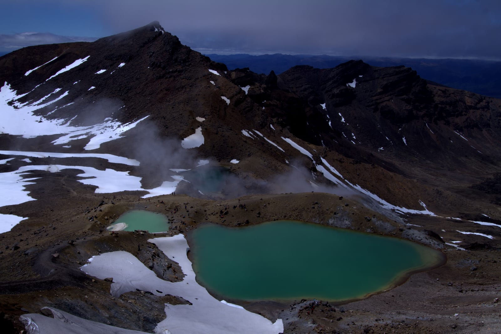 Emerald Lakes auf dem Tongariro Alpine Crossing, Neuseeland